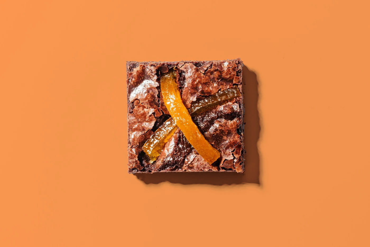 Candied Orange Brownie